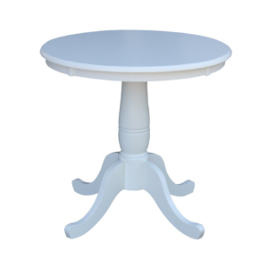 30” Round Table - White