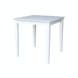 30” Square Table - White